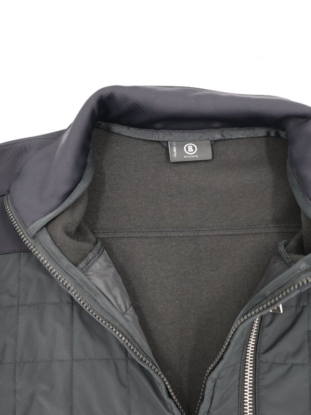 Vintage Bogner Jacket Women Small Quilted Full Zip apres ski Zip Pockets Black - Picture 9 of 13